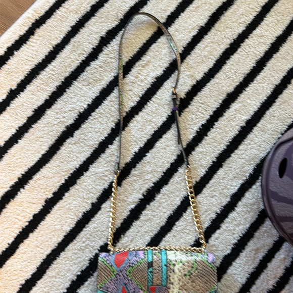 Aldo Crossbody Leather Snake Skin Purse - Picture 8 of 14